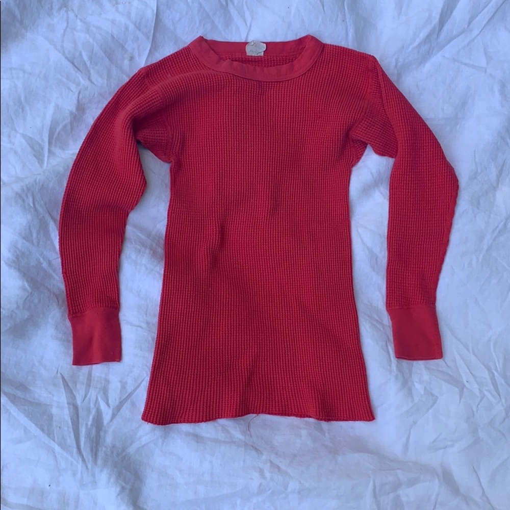 Vintage Red Thermal Long Sleeve